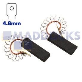 Genuine Original Bosch, Neff, Siemens Multi-Model Fitting Bosch Motor High-Quality Laminated Carbon Brushes (36mm x 12mm x 5mm, Pack of 2)