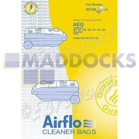 No Longer Available. Order 46-VB-150 [Compatible for Airflo AF150X 'AEG Compact Series' SMS Bags & Filter Set (Pack of 5+1)]