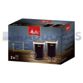 Genuine Original Melitta Double Wall Glass Coffee (Pack of 2, 200ml)