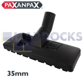Universal Black Plastic Dual Pedal Floor Tool Nozzle (35mm x 270mm)